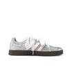 adidas VL COURT 2.0 Silver Pink Beauty, Special Shopping Bag Lightweight Low Top Skateboard Shoes Unisex Pink Silver JS3003(Team920-BOX)