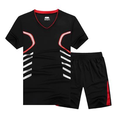 Mode Zomer Sportpak Heren Set T-shirt met korte mouwen + korte broek Sweatsuit Sneldrogend trainingspak