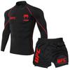 MMA Boxing Shorts Set Men Women - Stretchable Athletic Training Gear Muay Thai Kickboxing Wrestling Fitness