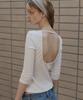 GREENBUTTER Three-Quarter Sleeve Tee (Ivory)