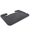 Car Steering Wheel Desk Multi Functional Portable HDPE Steering Wheel Food Table for SUV Truck Bus MPV Eating Working Black