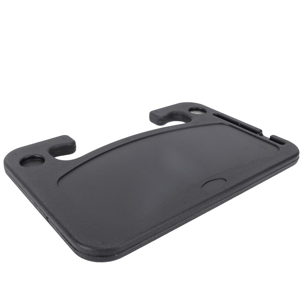 Car Steering Wheel Desk Multi Functional Portable HDPE Steering Wheel Food Table for SUV Truck Bus MPV Eating Working Black