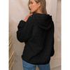 Women S Solid Color Pullover Hooded Sweatshirt With Pockets Casual