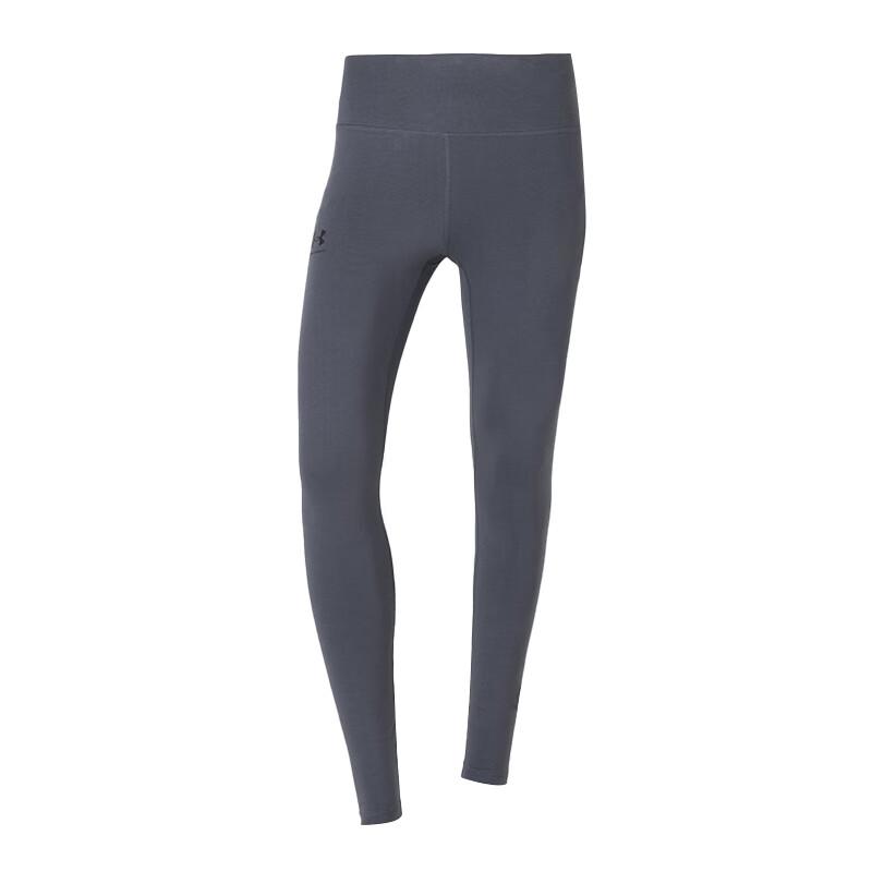 Under Armour Running Training Comfortable Breathable Stretch Sports Long Pants Women Bottoms Gray 1386482-025