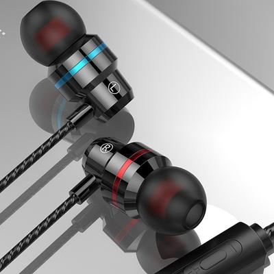 Universal 3.5Mm Wired Headphones In-Ear Music Sports Stereo Earphones Noise Canceling Headphone Headset With Microphone