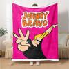Johnny Bravo Theme Printed Blanket - Perfect for Couch, Bed, Travel & Outdoor Use | Machine Washable, Cozy & Durable.