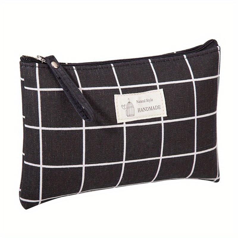 Literary Makeup Bag, Portable Zipper Storage Pouch, Mini Travel Toiletry Bag, Women's Coin Purse
