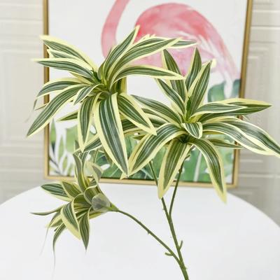 Forest Wedding Simulation Plant Plastic Fake Lily Branch Leaves Artificial Green Plants Potted Garden Decoration Without Pots