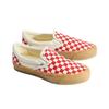 Vans Lx Classic Slip On 98 Beige Racing Red Chekerboard Unisex Sneakers Tan VN000E96BOP