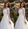 2025 Women's European & American Long Sleeve Lace Bridal Wedding Dress