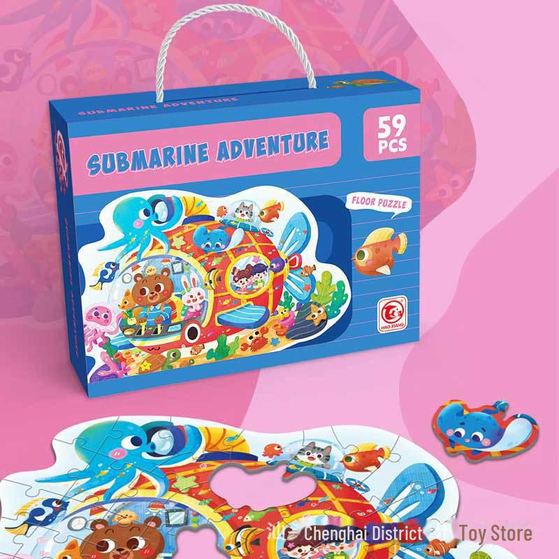 New Halloween and Christmas Children's Puzzle Educational Toys - Perfect for Baby Gifts, Birthday Presents, and Kindergarten Souvenirs.