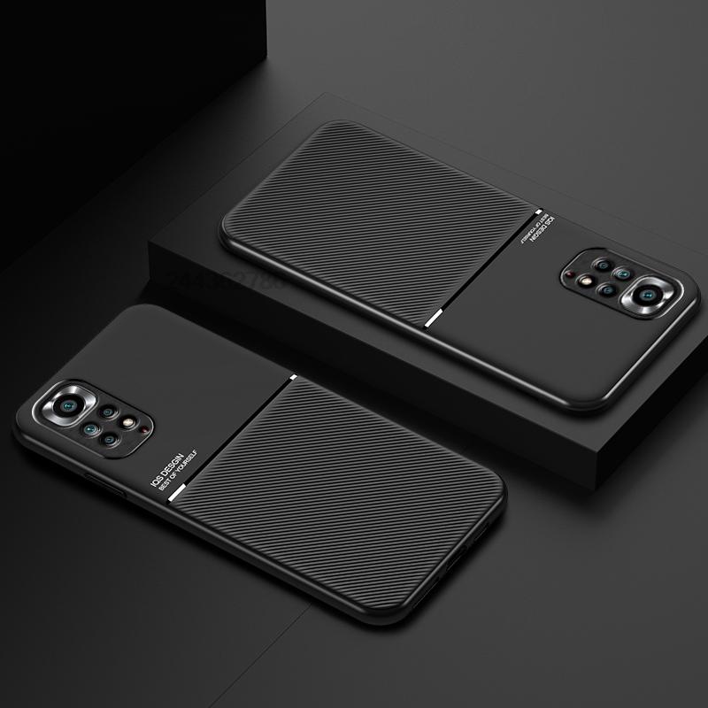 Luxury Soft Silicone Stripe Case For Redmi Note 11T 5G Anti-Fingerprint Camera Protection Shockproof Stripe Back Cover Cases
