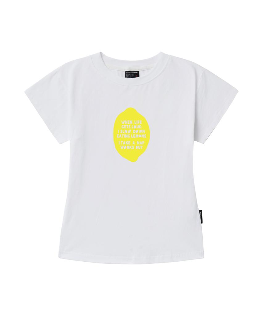 Deulousi Dw Lemon Slim Fit Short Sleeve T-Shirt 2 Colors