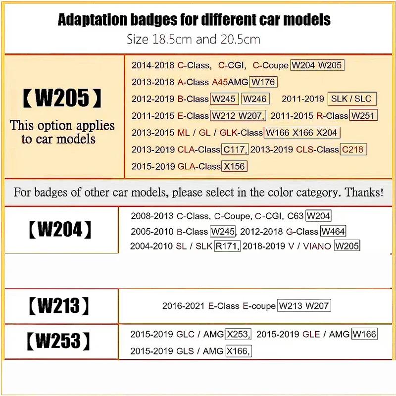 Grill przedni Gwiazda Emblemat w stylu OE Chrom Srebrny Do Mercedes Benz W253 W204 W205 W213 W176 W246 W205 W212 W251 W166 X156 X204
