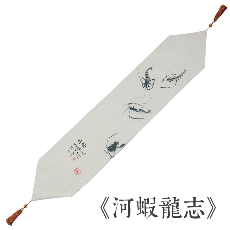 Tea Table Flag Tea Table Cloth New Chinese Tea Table Tea Table Cloth Art Long Table Towel Chinese Style Zen Table Flag