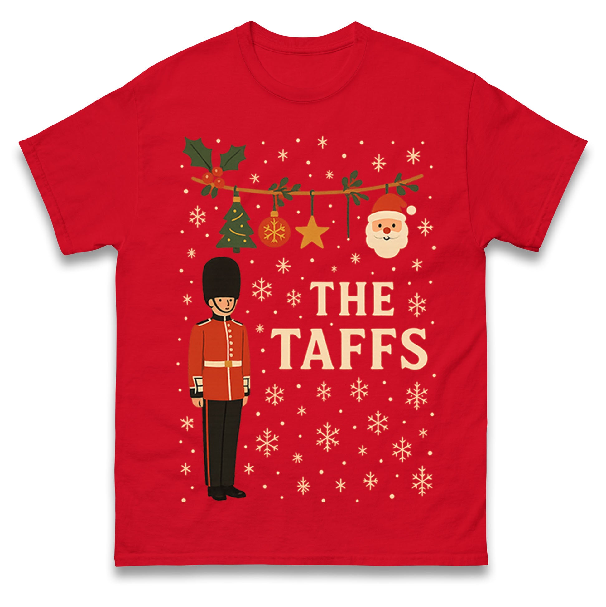 The Taffs Welsh Guards Christmas T Shirt Tshirt Mens Womens Unisex Tops Tees L