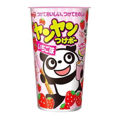 Meiji Yanyan Tsukebo Erdbeergeschmack 48 g x 10 Stück
