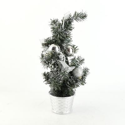 Albero di Natale da tavolo artificiale da 40 cm Mini albero decorativo di Natale con decorazione a luce LED per il giorno di Natale