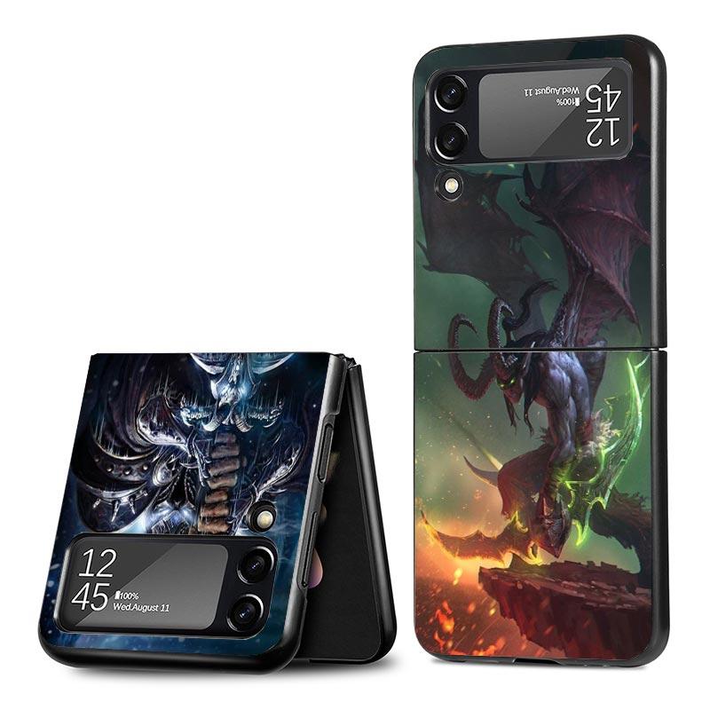 W-World Of W-Warcraft W-Wow Z Flip 7 Phnoe Case For Samsung Z Flip 6 5 4 3 5G Galaxy ZFlip7 ZFlip4 ZFlip5 ZFlip6 ZFlip3 Phone Co