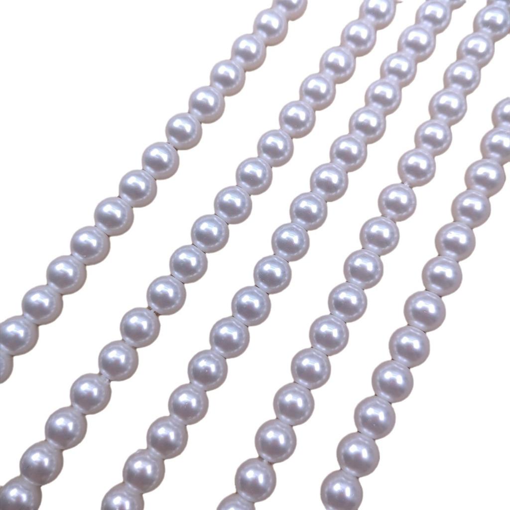 Pearl White Nanyang Faux Pearl DIY Necklace Accessory Kit