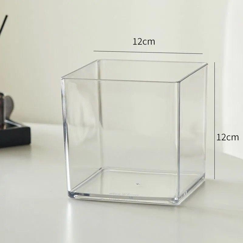 

Товста акрилова квадратна ваза та акваріум для гідропонних рослин та квітів