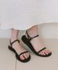 Laminez Lilt Strap Sandals - Black
