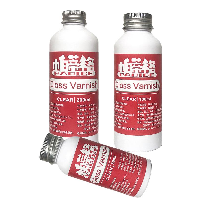 50/100/200ml Water-based Polish Transparent Quick-drying Plaster Doll Dustproof and Brightening Sealing Polish