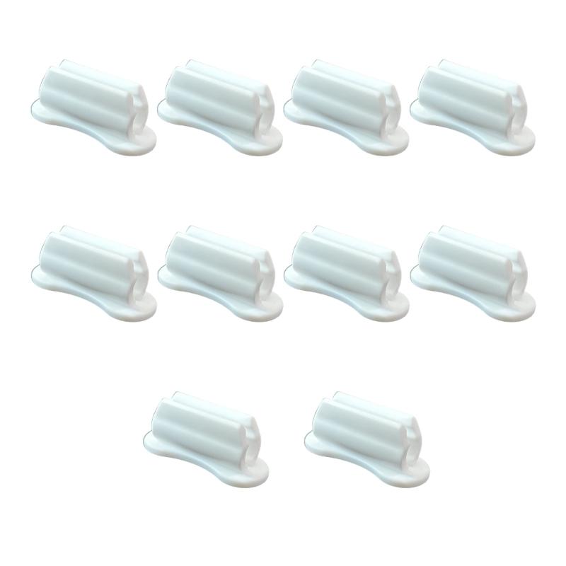 10Pcs Silicone Pen Clip Holder Adhesive Pen Pencil Clip Holder for Desk Wall Fridge Whiteboard Clipboard File Locker
