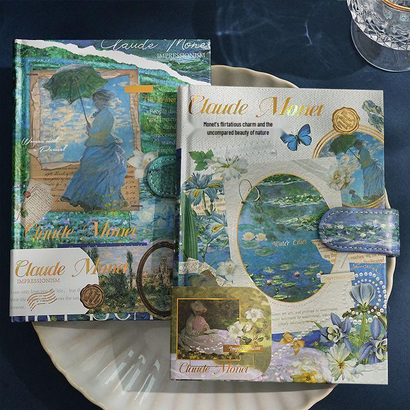 Monet Oil Painting Retro Girl's Hardcover Journal & Planner