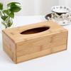 Wooden Cubic Rectangular Tissue Storage Box Paper Case Home Hotel Napkin Holder