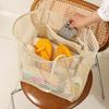 Tragbare Netztasche Großes Fassungsvermögen Wiederverwendbare Aufbewahrungstaschen für Kinderspielzeug Schwimmstrandtasche Damen Make-up Organizer Einkaufshandtasche