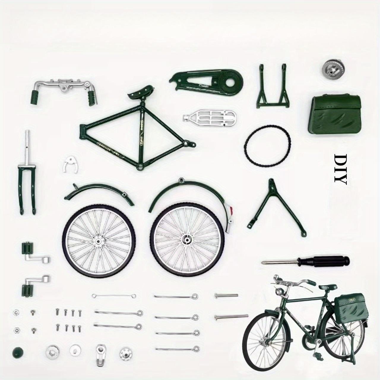 

1 шт. Сборная металлическая модель старинного велосипеда, педальный велосипед, украшения