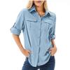 2025 Women's Quick-Drying Stretch Multi-Pocket UV Protection Breathable Outdoor Shirt