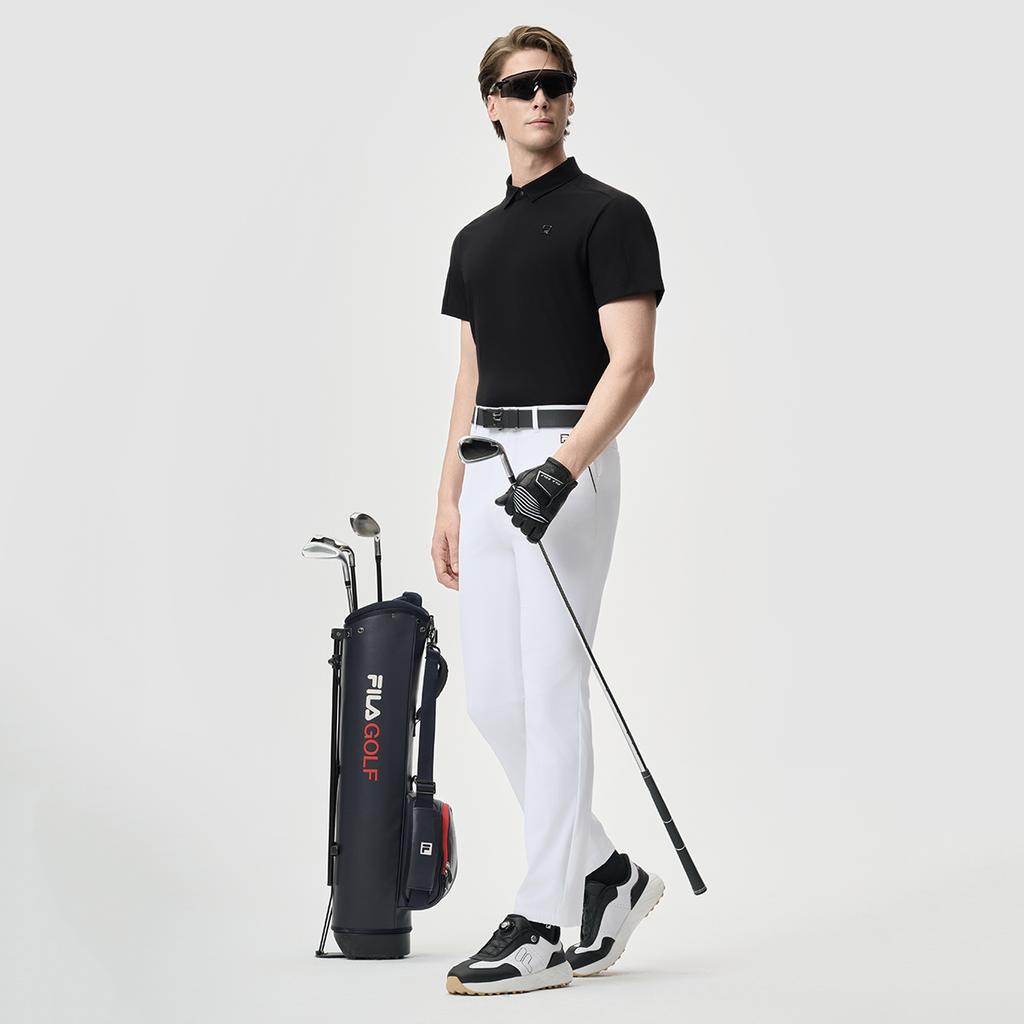 New FILA Golf Series Polo Shirt Men's Pitch Black A11M525118F-BK