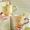 High Value Dream Butterfly Household Girls Coffee Couple Cup Creative Souvenir Ceramic Cup