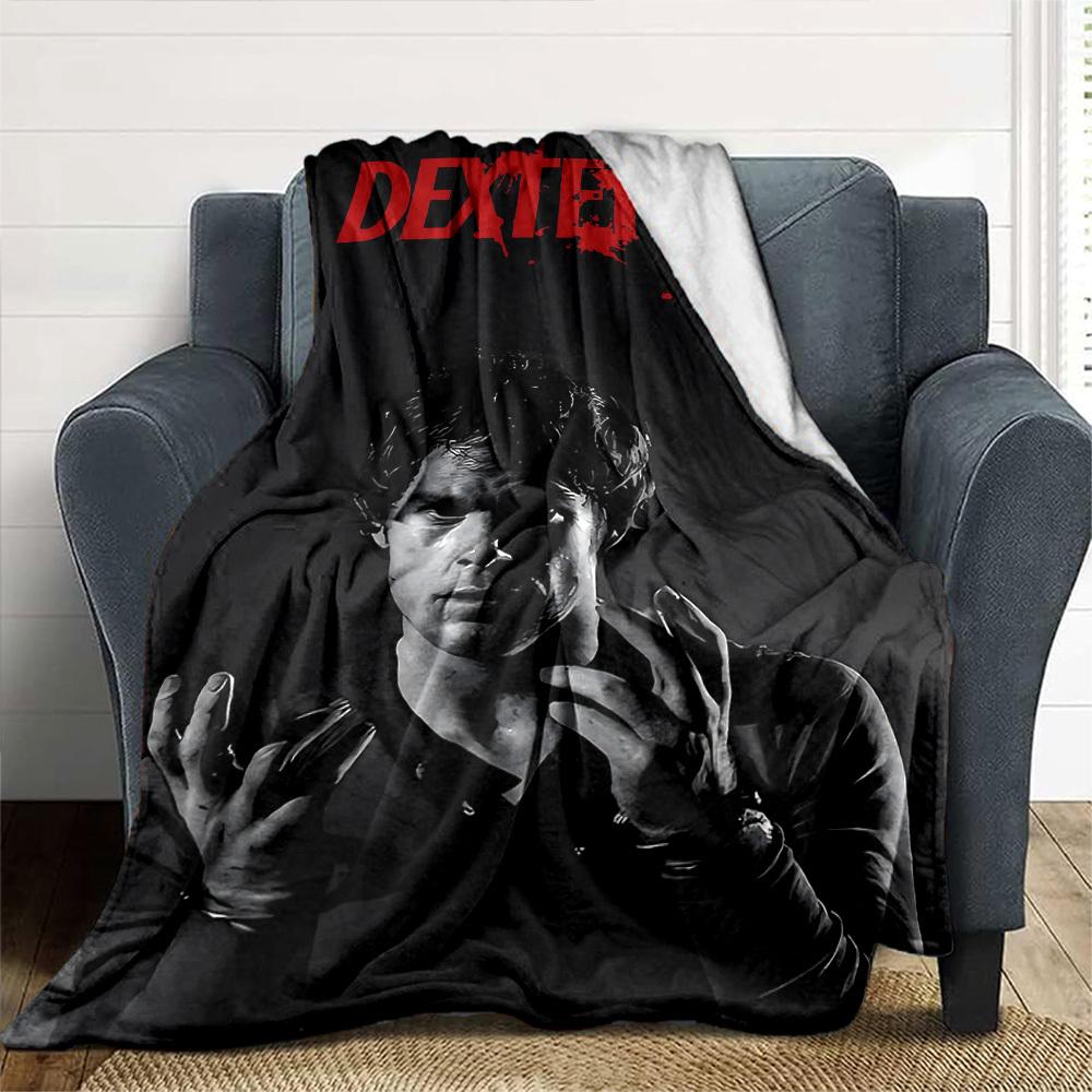 1pc Dexter Throw Blanket Soft Flannel, Cozy All Season Polyester Perfect for Home, Office