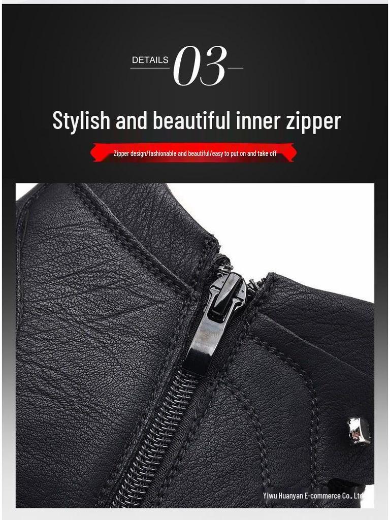 Men's Cold-Resistant High-Top Cotton Snow Boots – New Winter Style, Plus Velvet Warm, Non-Slip Casual Design