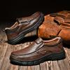 Genuine Leather Flat Shoes Classic Soft Leather Handmade Breathable Men Shoes Men Loafers Slip On Business Casual Shoes