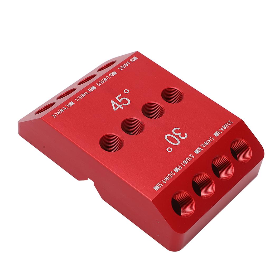 Drill Hole Guide Jig 30 45 90 Degree Angle 4 Sizes Woodworking Locator Building Supplies
