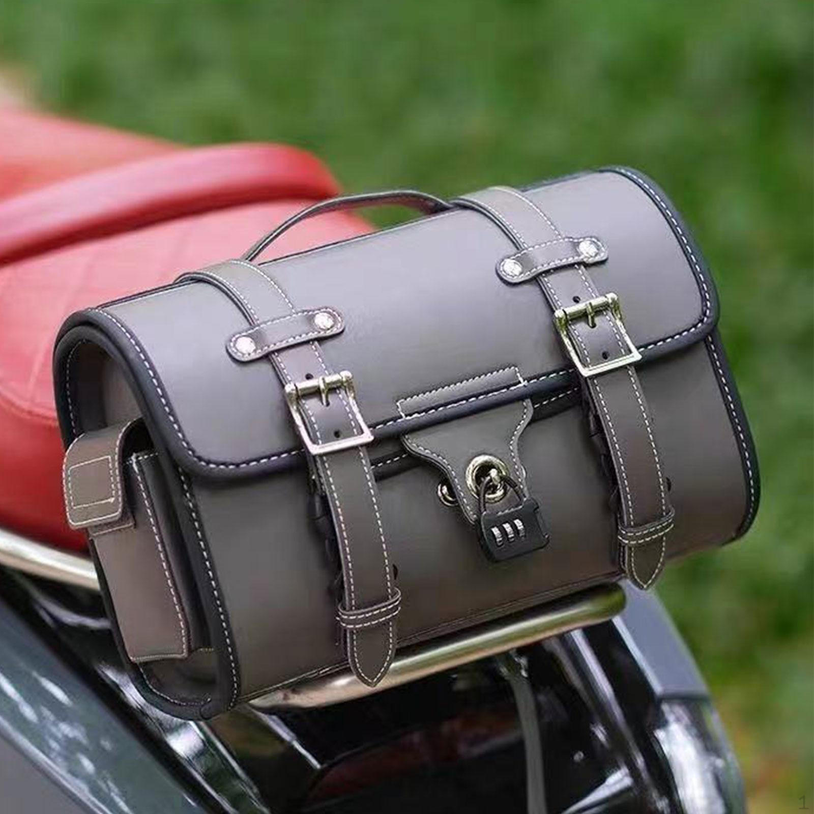 

Сумка для хранения мотоцикла с ручкой, боковыми карманами, прочная, винтажная, с застежкой-молнией, легкая