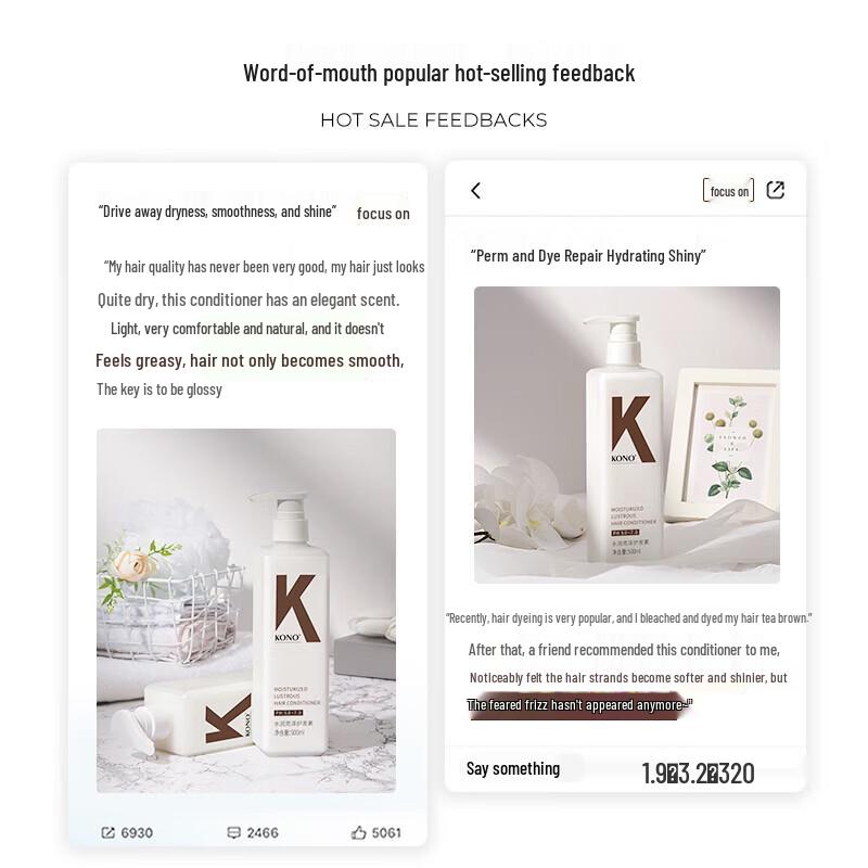 KONO Moisturizing & Brightening Hair Conditioner