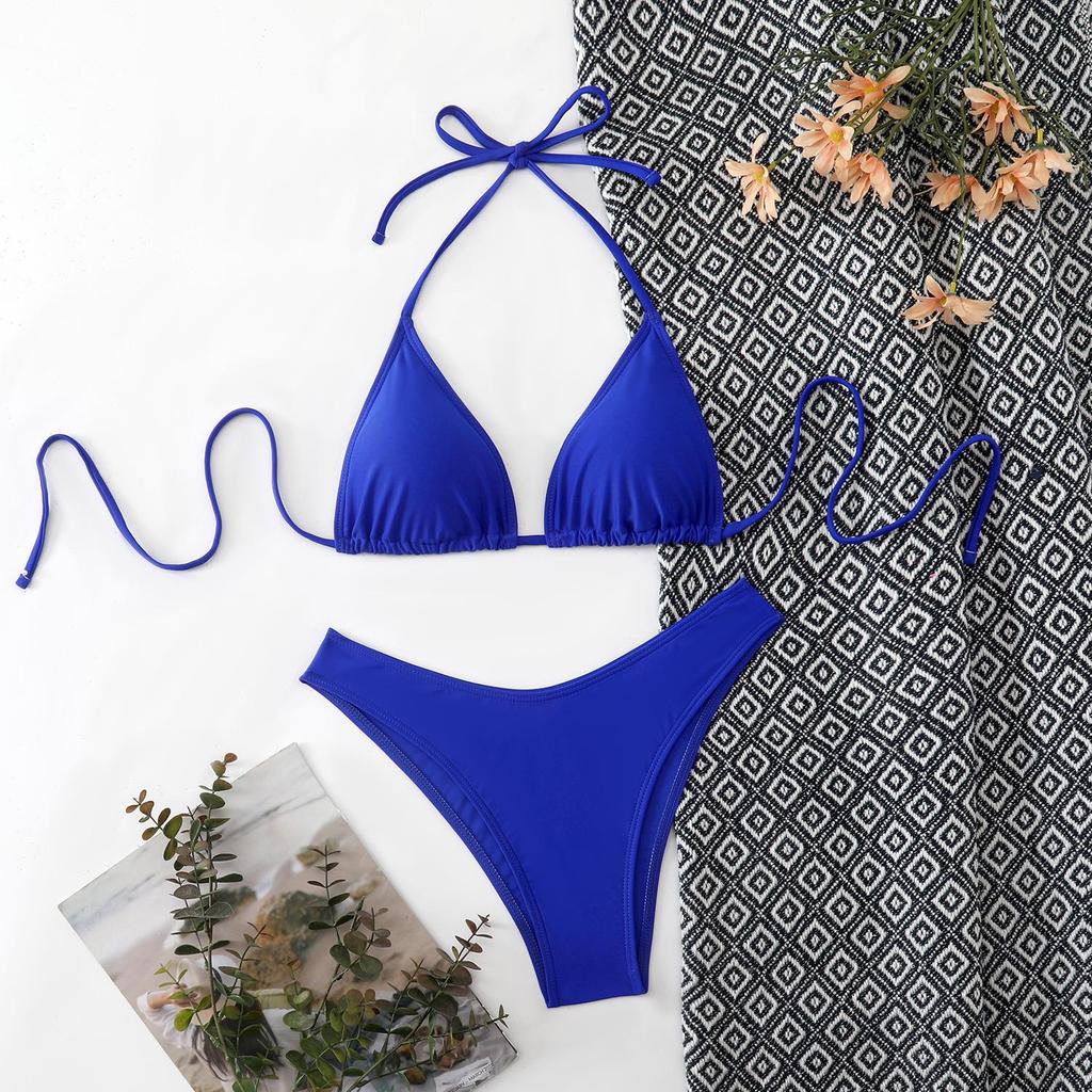 2026 European and American Women's Sexy Split Strap Bikini Swimwear