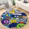 1pc Robot Toy Office Round Area Rug, Indoor Mat Suitable ForOffice, Under Office Chairs Bedroom Living Room Home Decor, Room Deco,  N40