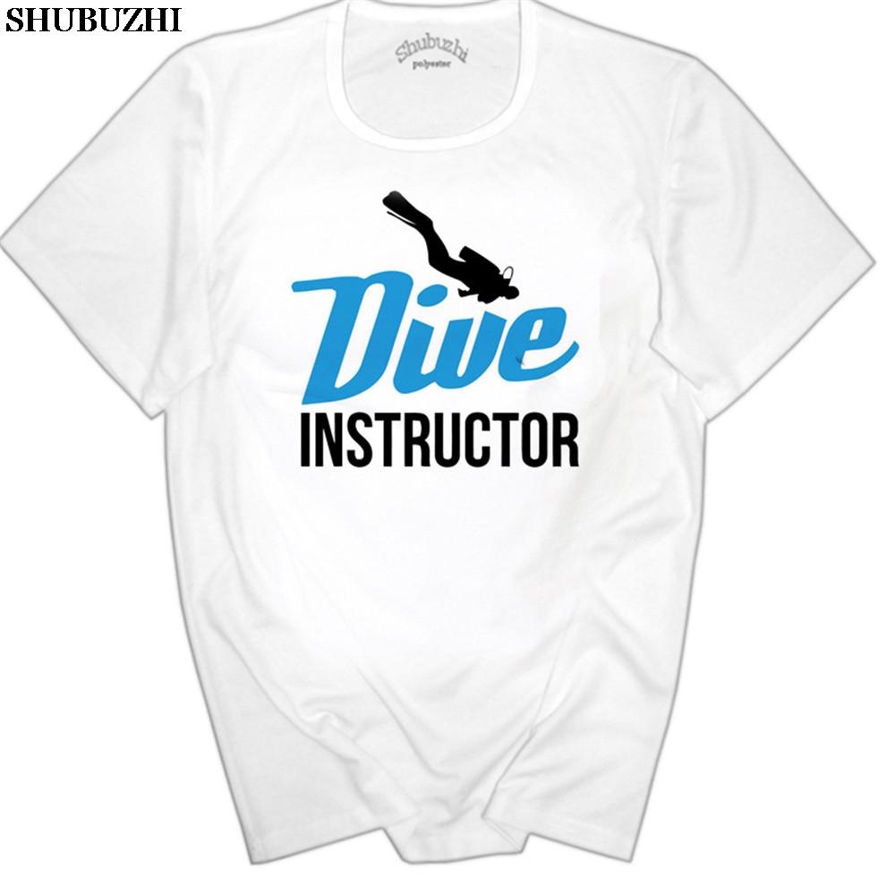 Fashion casual streetwear PADI Dive Instructor Letter T Shirt Unisex Casual White Tshirt Custom euro size S