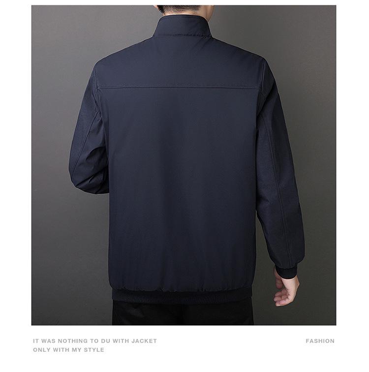 Men's Winter Stand Collar Cotton Jacket (2025): Thickened, Warm, Casual Outerwear for Middle-Aged and Elderly Men.