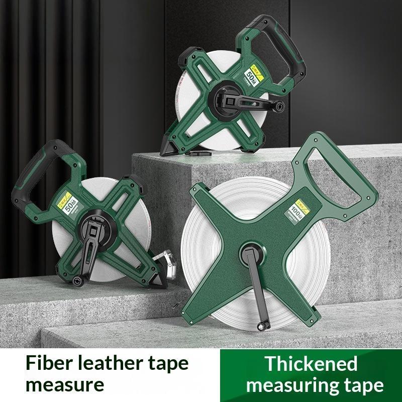Open Glass Fiber Tape Measure Student-friendly Measuring Tool 30/50/100m for School Engineering Course Practical Training Use