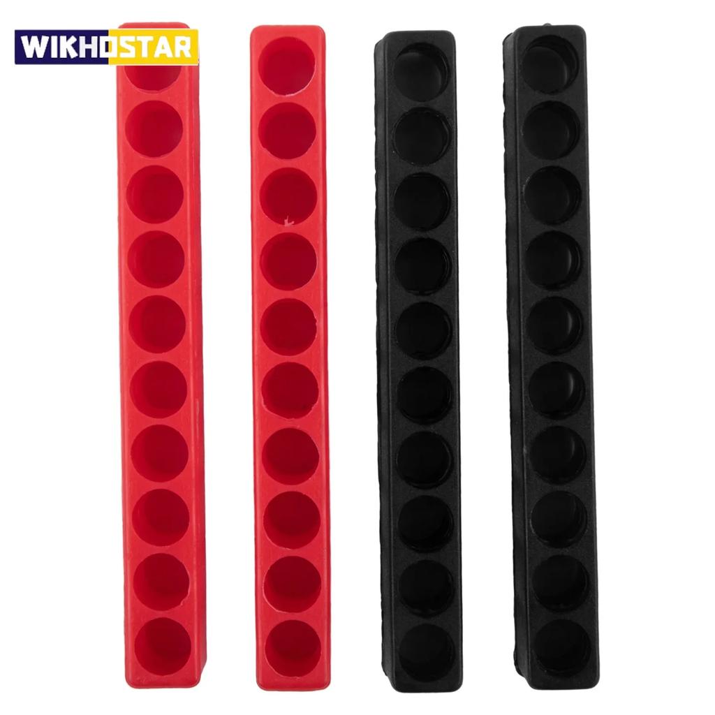 4Pcs Bit Holder 10 Hole 1/4 Holder Screwdriver Storage Box Hex Shank Screwdriver Plastic Screwdriver Storage Screwdriver Bit