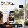 Window Camera LED Digital Clock Display High-definition 5MP 5G WIFI Camera Two-way Intercom Motion Detection TUYA APP Security Camera