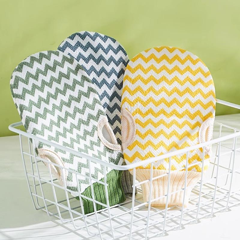 1PC Towel SPA Solid Color Peeling Exfoliating For Shower Cleaning Body Brush Body Massage Body Scrubber Glove Scrub Mitt Rub