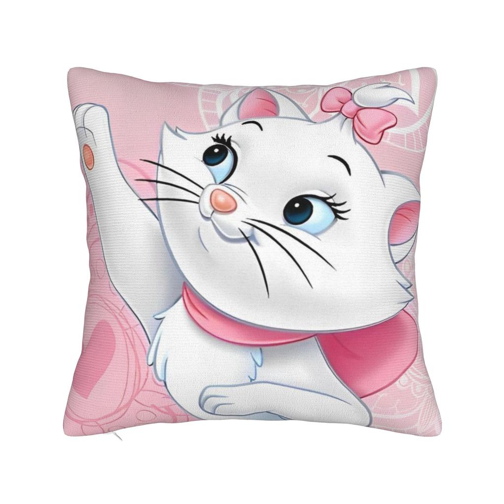 Marie Katze Cartoon Kissenbezug Polyester Kissenbezug Dekorativ Kissenhülle Zuhause Dropshipping 45*45cm